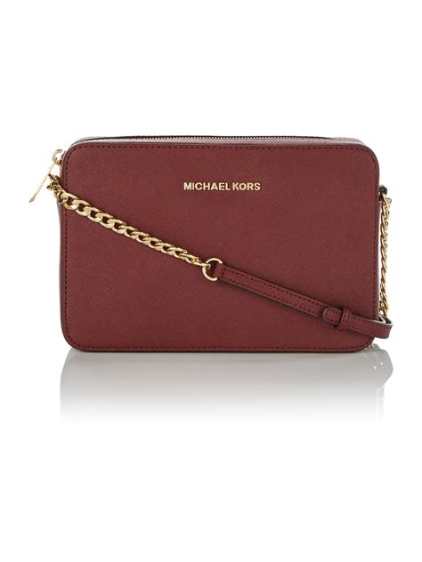 michael kors burgundy backpack|michael kors maroon crossbody.